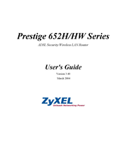 ZyXEL Communications Prestige 652H series User Manual