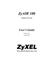 ZyXEL Communications ZyXEL ZyAIR 100 User Manual