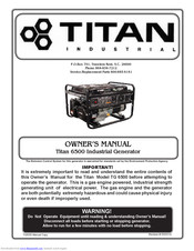 Titan 6500 Owner's Manual
