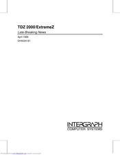 Intergraph TDZ 2000/ExtremeZ Manual
