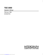 Intergraph TDZ 2000 System Setup
