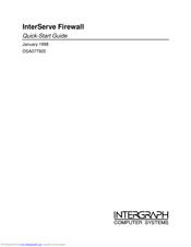Intergraph InterServe Firewall Quick Start Manual