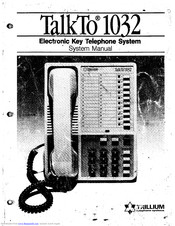 Trillium Talk To 1032 System Manual
