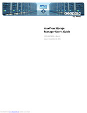 Adaptec maxView Storage Manager User Manual