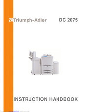Triumph Adler DC 2075 Instruction Handbook Manual
