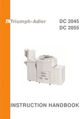 Triumph Adler DC 2045 Instruction Handbook Manual