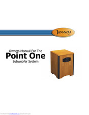 Legacy Point One Owner's Manual