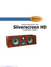 Legacy Silverscreen HD Owner's Manual