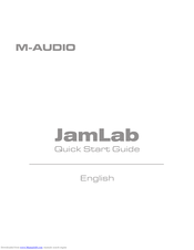M-Audio Jamlab Quick Start Manual