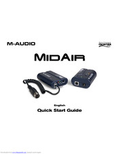 M-Audio MidAir Quick Start Manual