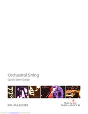 M-Audio Orchestral String Quick Start Manual