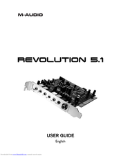M-Audio REVOLUTION 5.1 User Manual