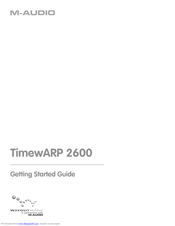 M-Audio Wayoutware TimewARP 2600 Getting Started Manual