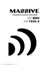 Massive Audio HD 1600.4 Instruction Manual