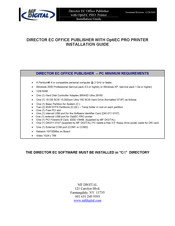 Mf Digital Director EC Installation Manual
