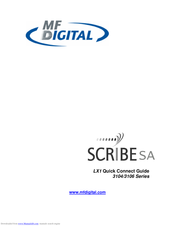 MF DIGITAL Scribe SA LX1 Quick Connect Manual