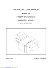 Microcom 400 Operator's Manual