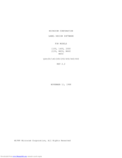 Microcom 2000 Manual