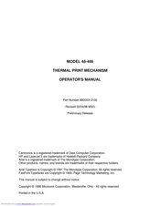 Microcom 48-466 Operator's Manual