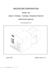 Microcom 465 Operator's Manual