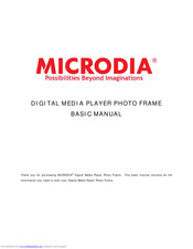 Microdia Photo Frame Basic Manual
