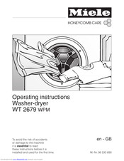 Miele WT 2679 WPM Operating Instructions Manual