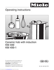 Miele KM 499-1 Operating Instructions Manual