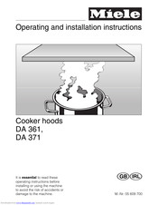 Miele DA 361 Operating And Installation Manual