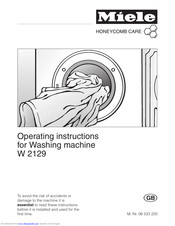 Miele W 2129 Operating Instructions Manual