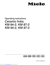 Miele KM 84-2 Operating Instructions Manual