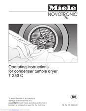 Miele T 253 C Operating Instructions Manual