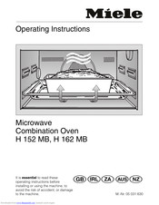 Miele H 152 MB Operating Instructions Manual