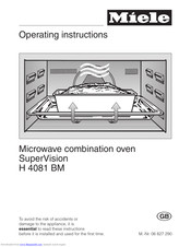 Miele H 4081 BM SuperVision Operating Instructions Manual