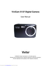 Vivitar ViviCam X137 User Manual