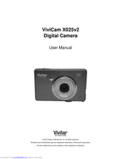 Vivitar ViviCam X025v2 User Manual