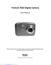Vivitar ViviCam T022 User Manual