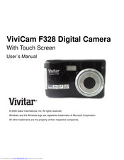 Vivitar ViviCam F328 User Manual