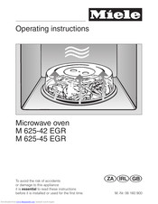 Miele M 625-45 EGR Operating Instructions Manual
