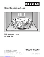 Miele M 638 EC Operating Instructions Manual