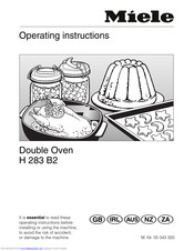 Miele H 283 B2 Operating Instructions Manual