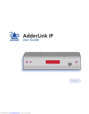 ADDER AdderLink IP User Manual