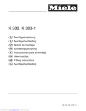 Miele K303 Instructions Manual