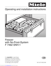 Miele F 7462 SNH-1 Operating And Installation Manual