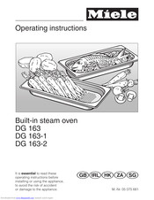 Miele DG 163-1 Operating Instructions Manual