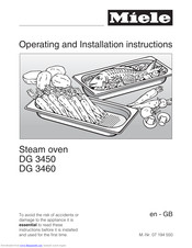 Miele DG 3460 Operating And Installation Manual