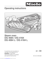 Miele DG 4064 Operating Instructions Manual