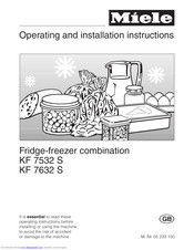 Miele KF 7532 S Operating And Installation Manual
