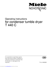 Miele T 440 C Operating Instructions Manual
