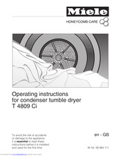 Miele T 4809 Ci Operating Instructions Manual