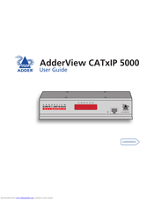 ADDER AdderView CATxIP 5000 User Manual